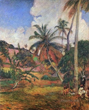 Paul Gauguin Painting - Palmeras en Martinica Postimpresionismo Primitivismo Paul Gauguin